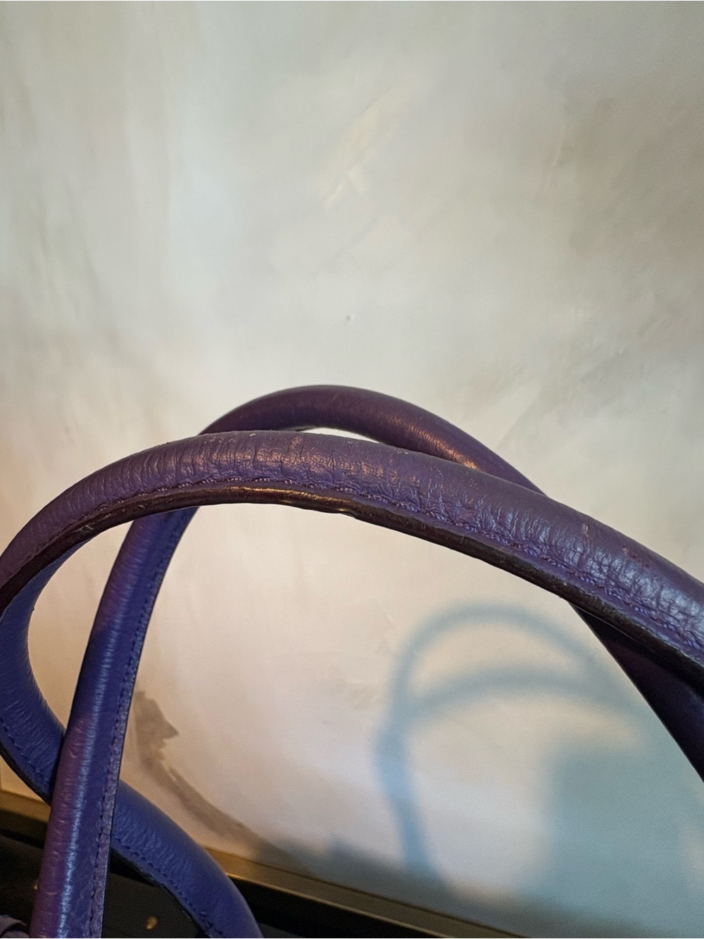 kate spade Purple Pebbled Leather Tote Bag - Picture 4 of 6